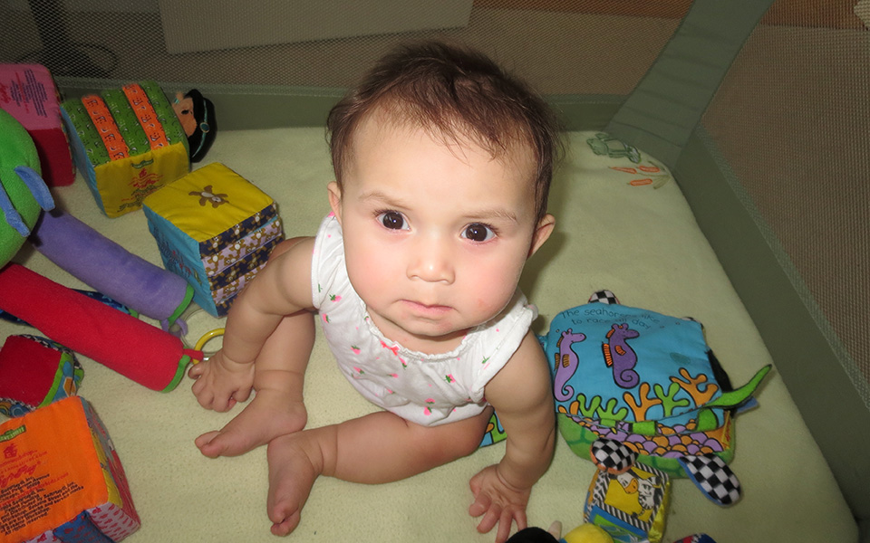 Tanya at six months