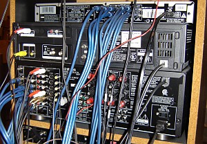 The back of my audio-video devices