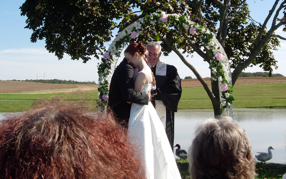 Tim and Sarah's wedding, October 11, 2008