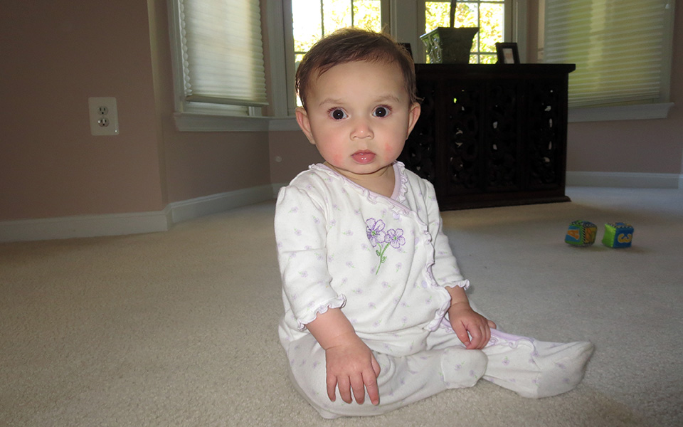 Tanya at six months