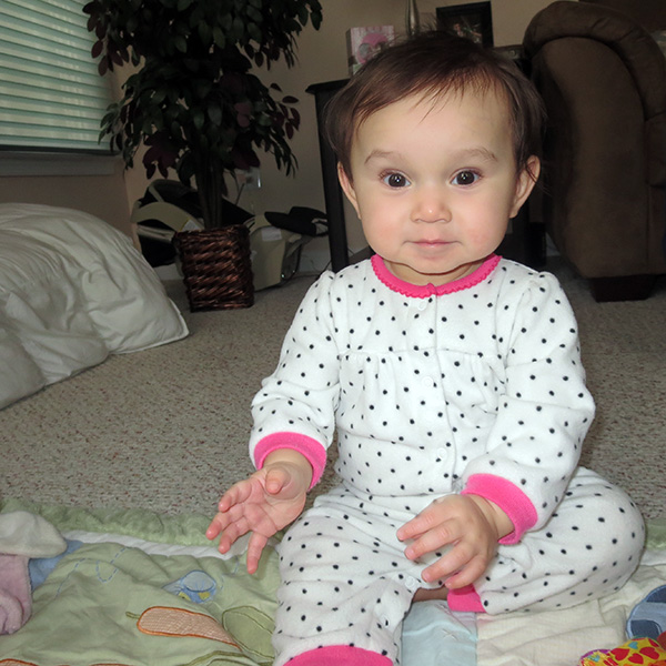 Tanya at nine months