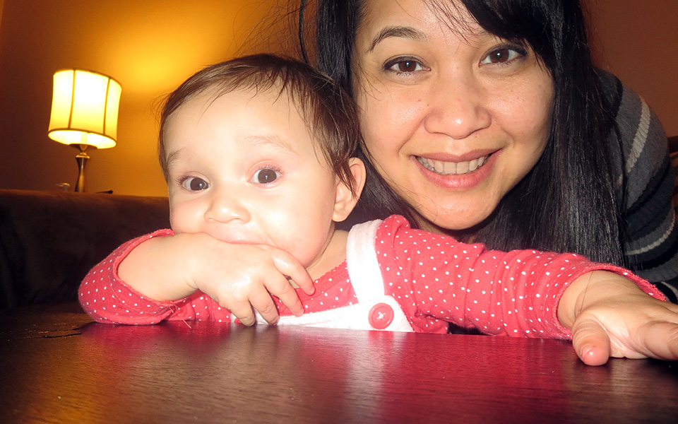 Tanya at nine months